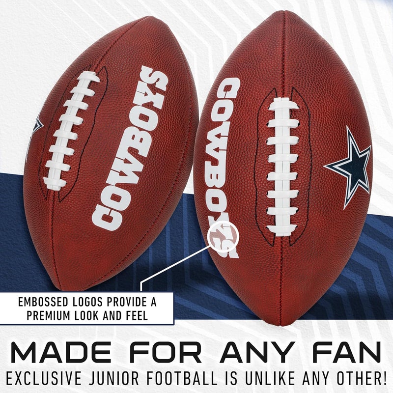 Franklin Sports كرة القدم NFL - كرة قدم بحجم صغير للشباب للأطفال - شعار الفريق الرسمي NFL + الألوان - كرة متجر المشجعين - Image 3